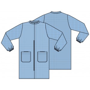 BATA ANTIESTÁTICA AZUL CLARO CE *